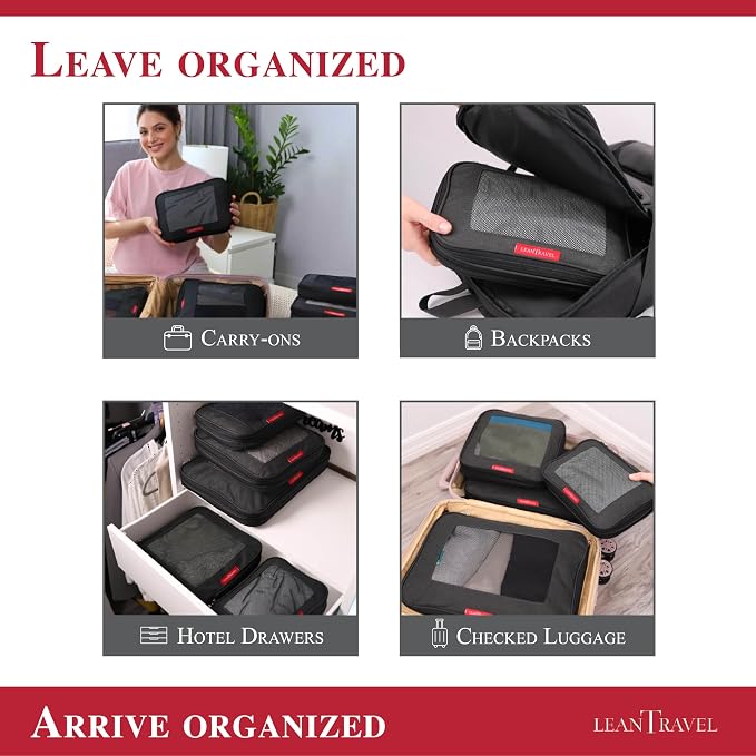 LeanTravel Compression Packing Cubes - Image 7