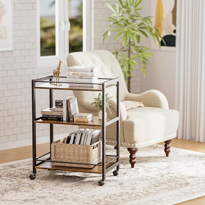 HITNET Bar Cart for The Home, Home Bar Serving Cart - Image 8