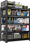36" W Garage Shelving, 5-Tier Heavy Duty Shelving Unit, 3000LBS Adjustable by Unknown