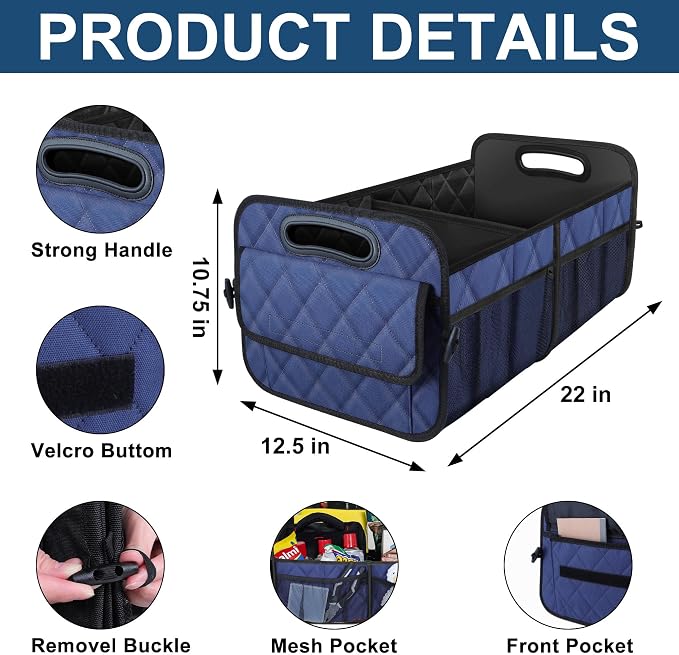 Deosk Car Trunk Organizer for SUV, Car Organizers and Storage - Image 3