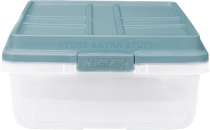 Hefty HI-RISE 40 Qt Stackable Storage Bins - Image 2