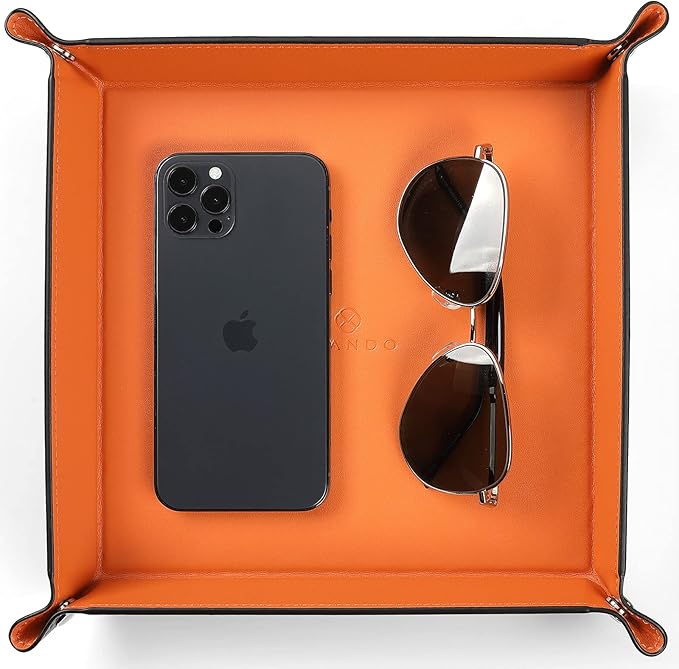 Valet Tray for Men Women, Nightstand Organizer Vanity Catchall Holder for - Image 2