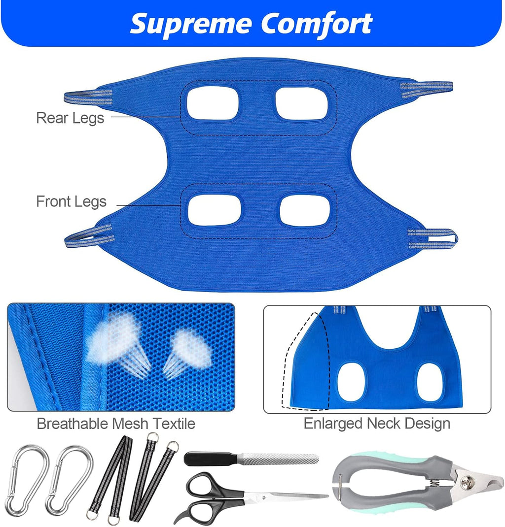 Ateson Pet Grooming Hammock, Dog Grooming Harness for Nail Trimming