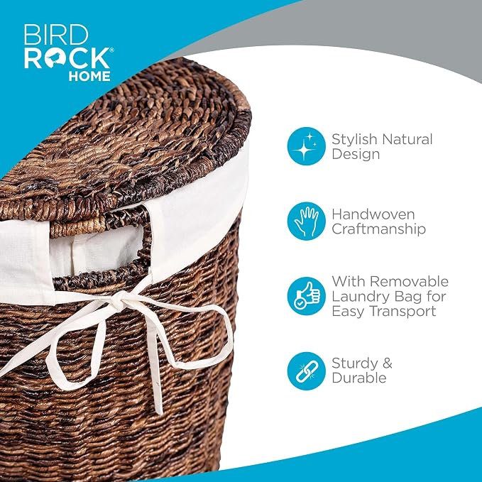 BIRDROCK HOME Seagrass Laundry Hamper - Image 3
