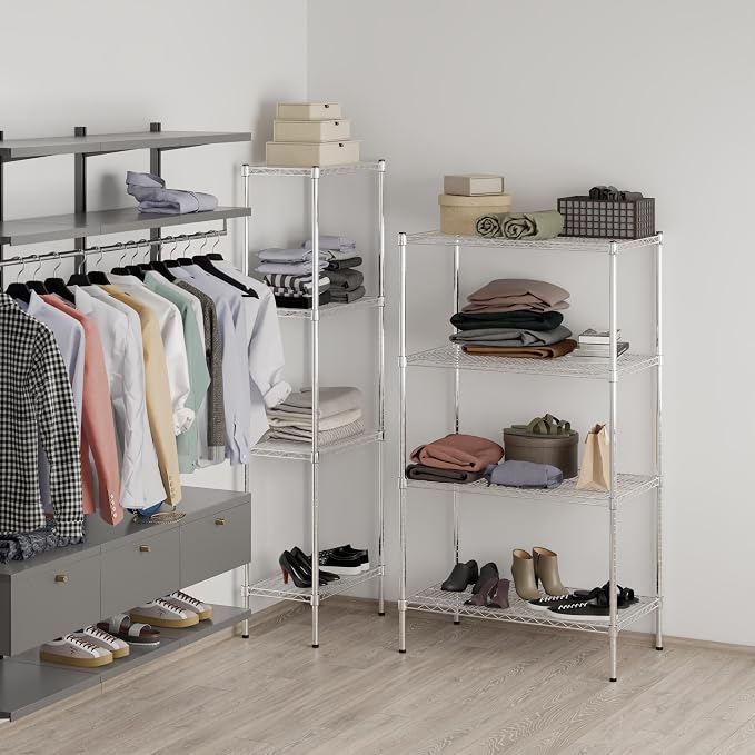 21" Deep x 36" Wide x 64" Height Wire Shelving Kit | 4-Tier | NSF Commercial - Image 7