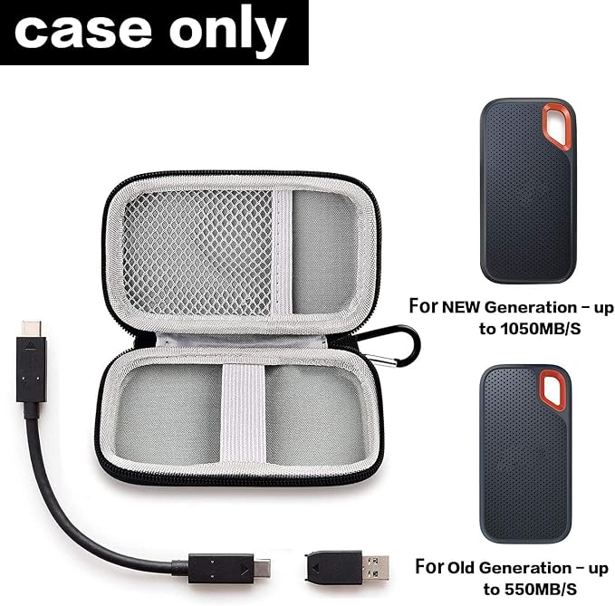 Hard Case Compatible with SanDisk 500GB/ 1TB/ 2TB/ 4TB Extreme Portable SSD - Image 2