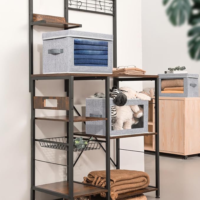 Fabric Storage Bins with Lids - Image 5