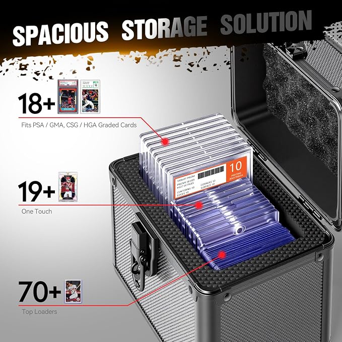 Graded Card Storage Box, Top Loader Boxes, Sports Trading Card Storage Case - Image 3