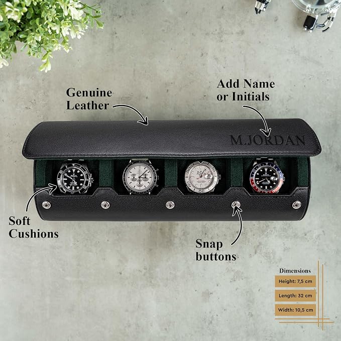 DailyWatch | Personalized Watch Roll Travel Case - Image 7