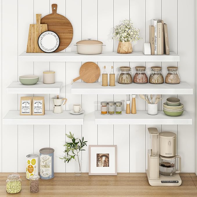 Fun Memories 36Inch Floating Shelves, 9.3Inch Deep Rustic Wall Shelves - Image 6