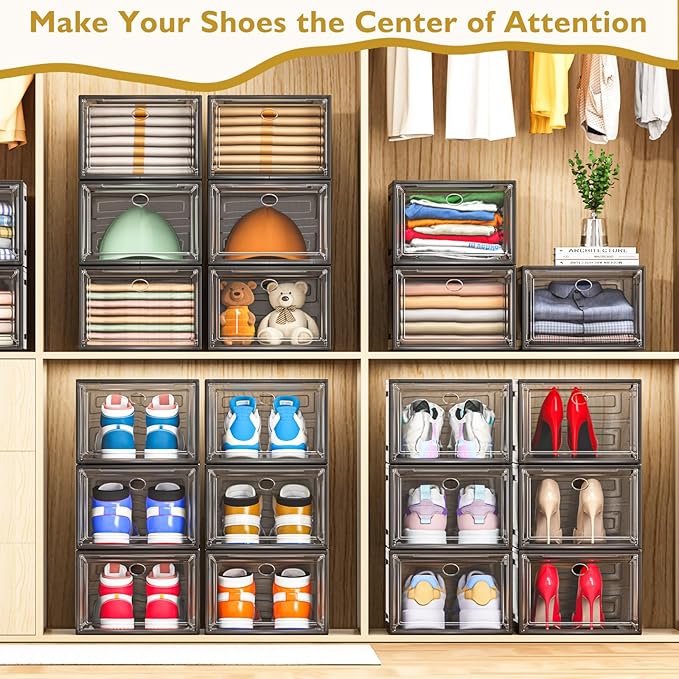 7 code Thicken & Sturdy Clear Shoe Storage Organizer - Image 8