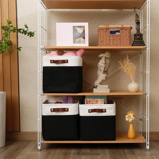 Foldable Storage Cubes 11x11 Inch, Collapsible Storage Basket - Image 8