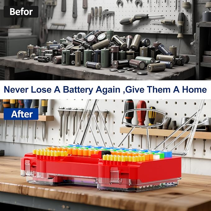 Battery Organizer Storage Holder Box Case - Image 5