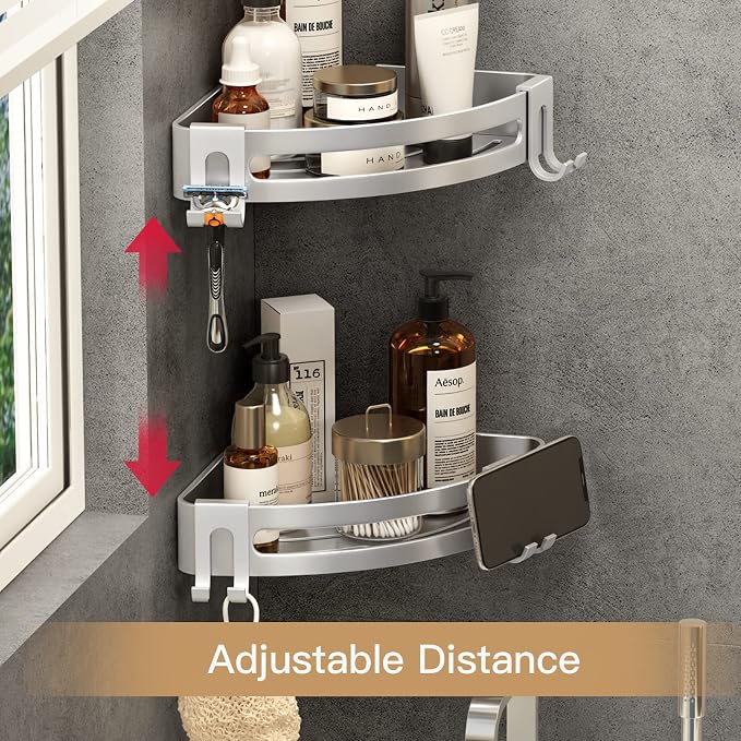 VOLPONE Corner Shower Shelves - Image 7