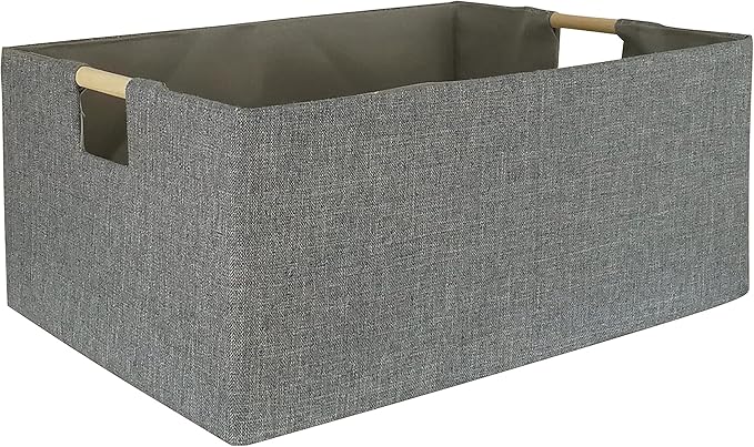 Storage Bin for Shelves Rectangle Closet Baskets Foldable Box by Unknown