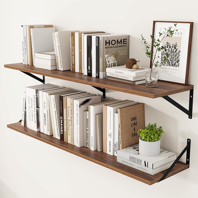 Heimlove 12 Inch Deep Floating Shelves by Heimlove