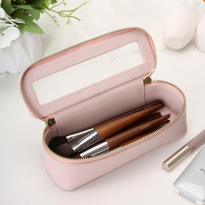 Aveniee Clear Makeup Brush Bag, Slim Cosmetic Brush Holder, small Toiletry Bag - Image 6