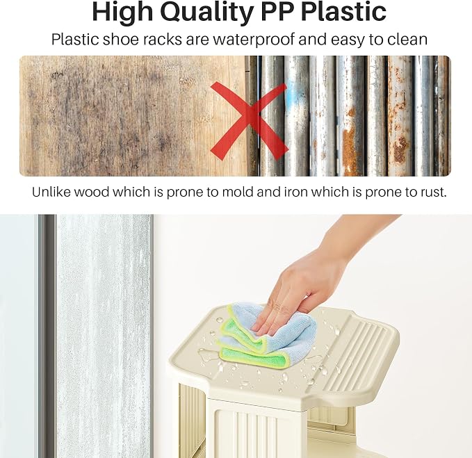 Kitstorack Vertical Shoe Rack: 8 Tiers Stackable Shoe Rack - Image 6