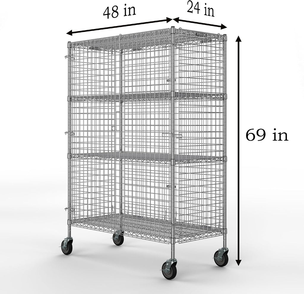 18" W x 60" L x 69" H Heavy Duty Utility Commercial Grade Metal