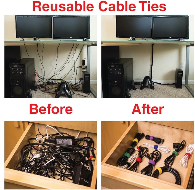 Heaviest Cable Organizer on The Market! Compact and Weighted Desktop Cord - Image 8