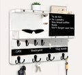 Key Holder for Wall Mount, Farmhouse Mail and Key Holder for Wall Hanger by HEKOOLA