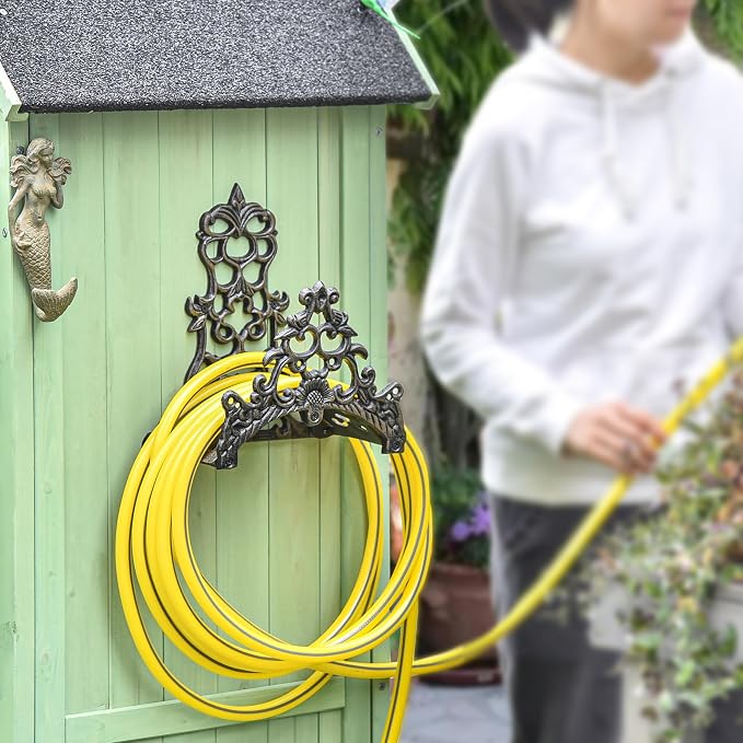 Sungmor Heavy Duty Cast Iron Garden Hose Holder - Image 3