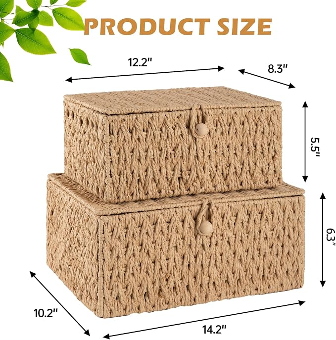 OIAHOMY Wicker Storage Basket - Image 3