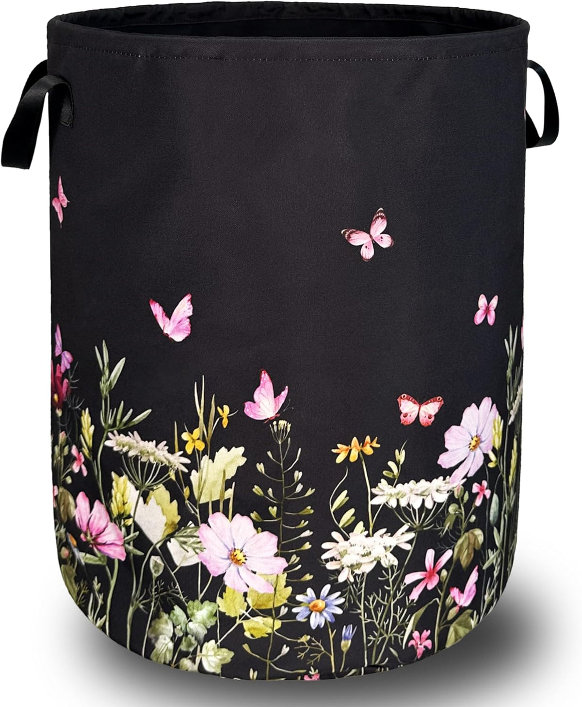 Beautiful Flowers Laundry Basket Oxford Cloth Foldable Hamper