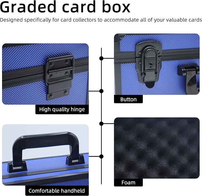 Graded Card Storage Box; Durable Sports, PSA Card Storage Case- Trading Card - Image 3