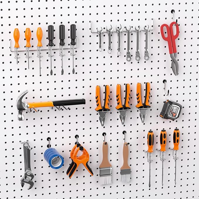 FRIMOONY Peg Board Organizer Accessories, Pegboard Hook Locks, - Image 6