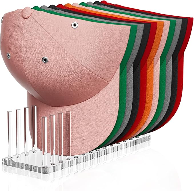 Kadolina Hat Organizer for Baseball Caps, Acrylic Hat Rack for 14 Baseball Caps by Kadolina