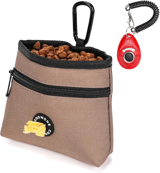 COOWONE Dog Treat Pouch with Pet Training Clicker, Detachable Dog Puppy by COOWONE