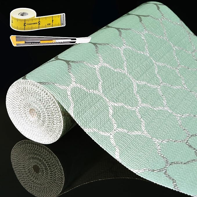 Shelf Liners for Kitchen Cabinets Non Adhesive Drawer Liner 12in x 30FT Light by Adwann