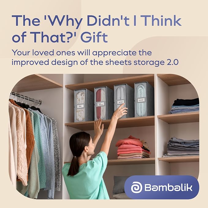 8x Bed Sheet Organizer Storage Boxes - Image 8