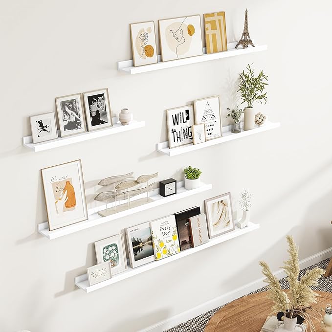 Fun Memories Picture Ledge Shelf, 48 Inch Picture Shelves - Image 2