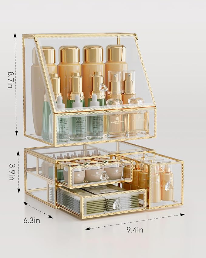 Makeup Organizer for Vanity, Skincare Holder for Bathroom Countertop, Cosmetic - Image 6
