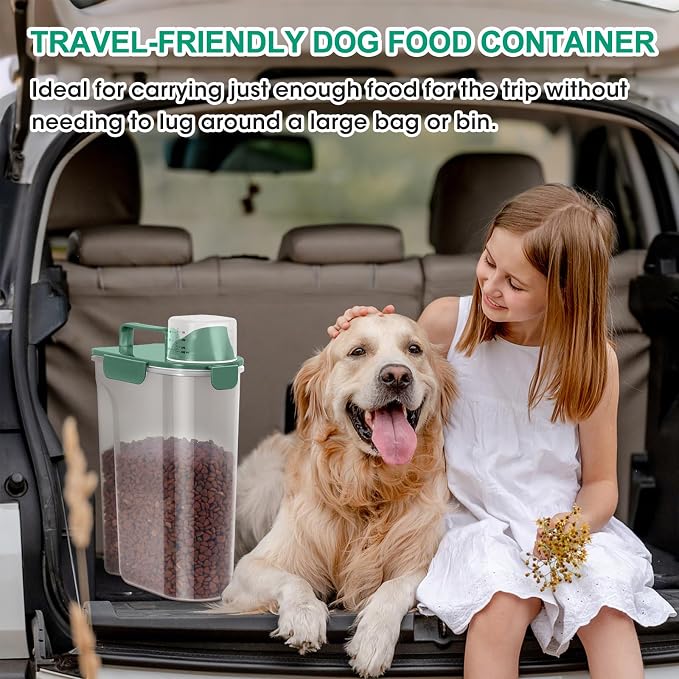 TBMax Cat Dog Food Storage Container 5 to 7 lbs, Secondary Pet Food Storage - Image 5