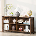 Joaxswe 8 Cube Book Shelf, Farmhouse Wood Long Storage Organizer