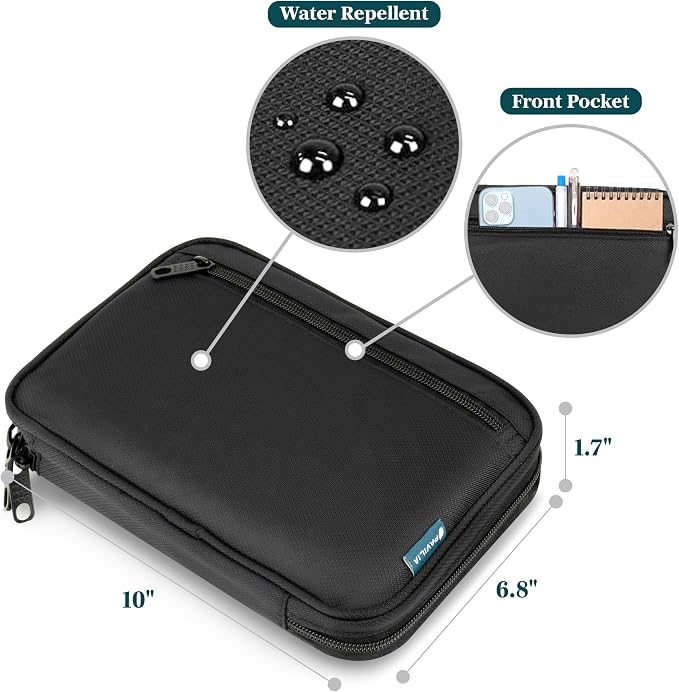 PAVILIA Soft Electronic Organizer Travel Case, Travel Cord Organizer Bag - Image 2