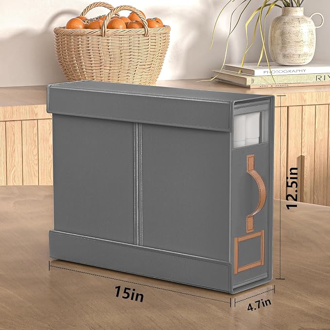 2 Pack Bed Sheet Organizers And Storage, Foldable Bedding Storage Box - Image 2