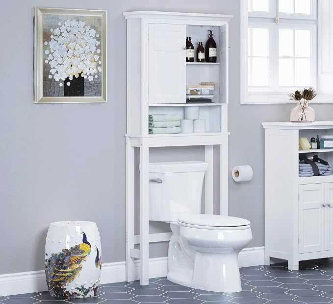 Spirich Over The Toilet Storage Cabinet, Bathroom Shelf Over The Toilet - Image 2