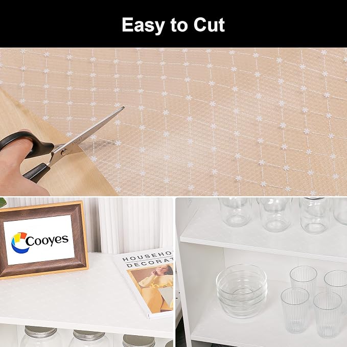 Cooyes Shelf Liner – Premium Non-Adhesive Cabinet & Drawer Liner - Image 6