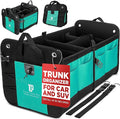 TRUNKCRATEPRO Teal Car Accessories Trunk Organizer Premium Multi Movable by TRUNKCRATEPRO