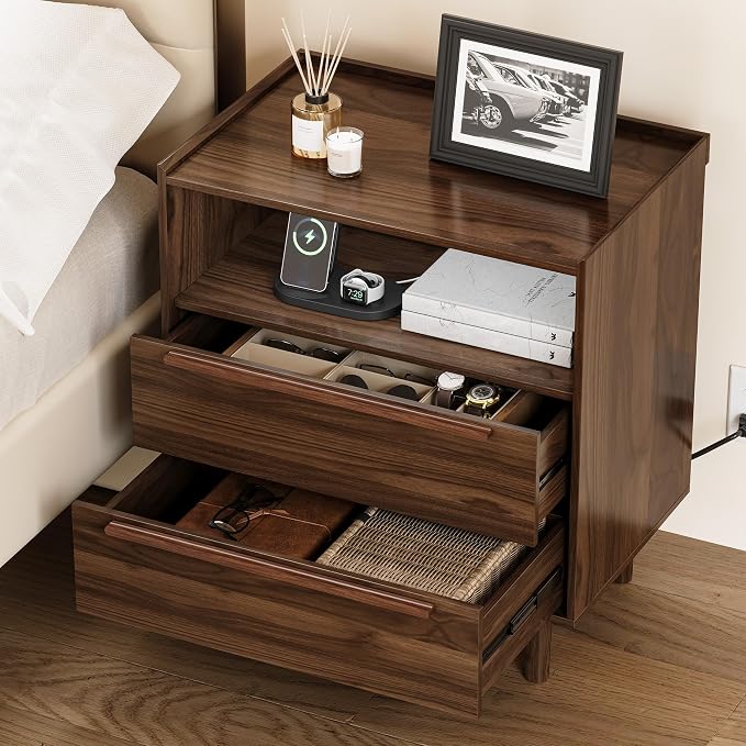 Mid-Century Modern Nightstands Set of 2 - Image 4