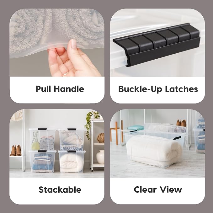 IRIS USA 72 QT Plastic Storage Box - Image 3