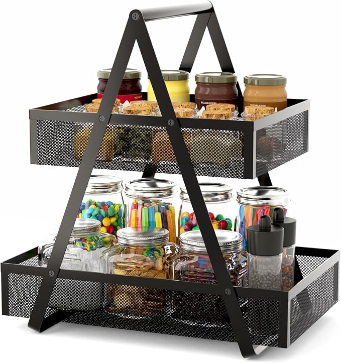 EKNITEY Tiered Snack Organizer Countertop by EKNITEY