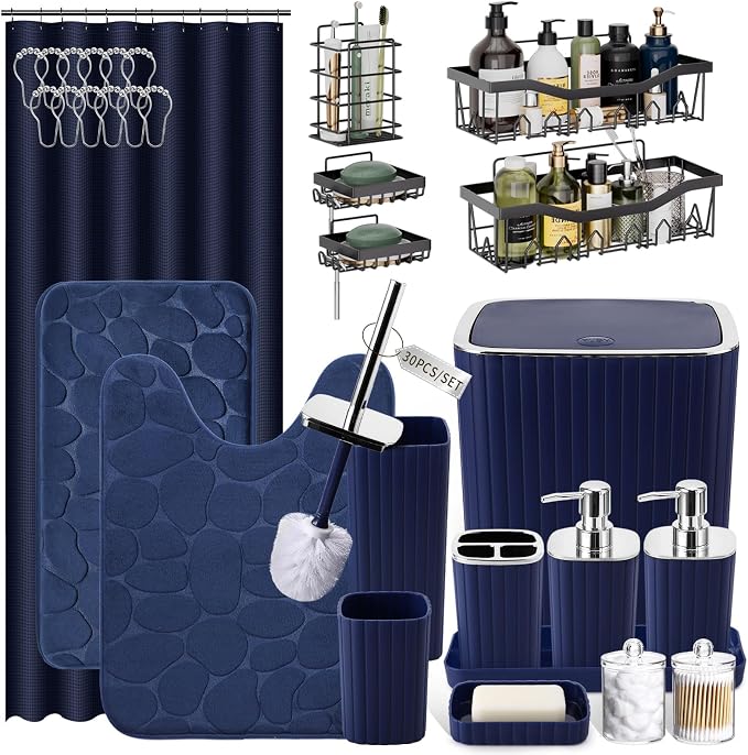 30PC Bathroom Accessories Set by BetterbathroomwithXLHOME