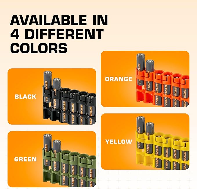 AAA Battery Storage Caddy by Storacell, Holds 6 Batteries - Image 5