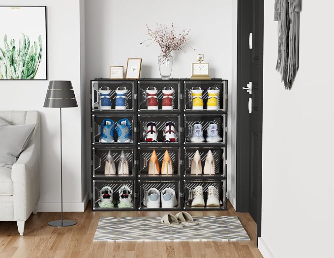 Shoe Storage, 12 Pack X-Large Shoe Organizer - Image 7