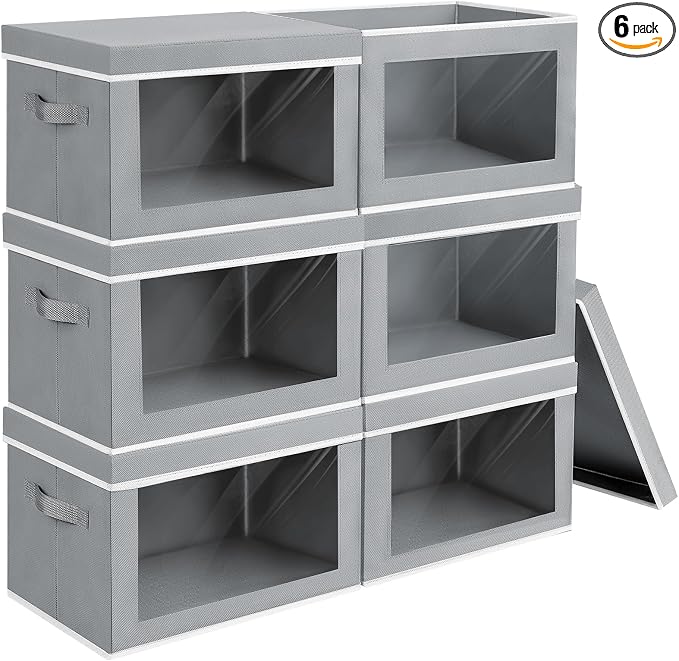 Large Storage Bins with Lids by Homsorout